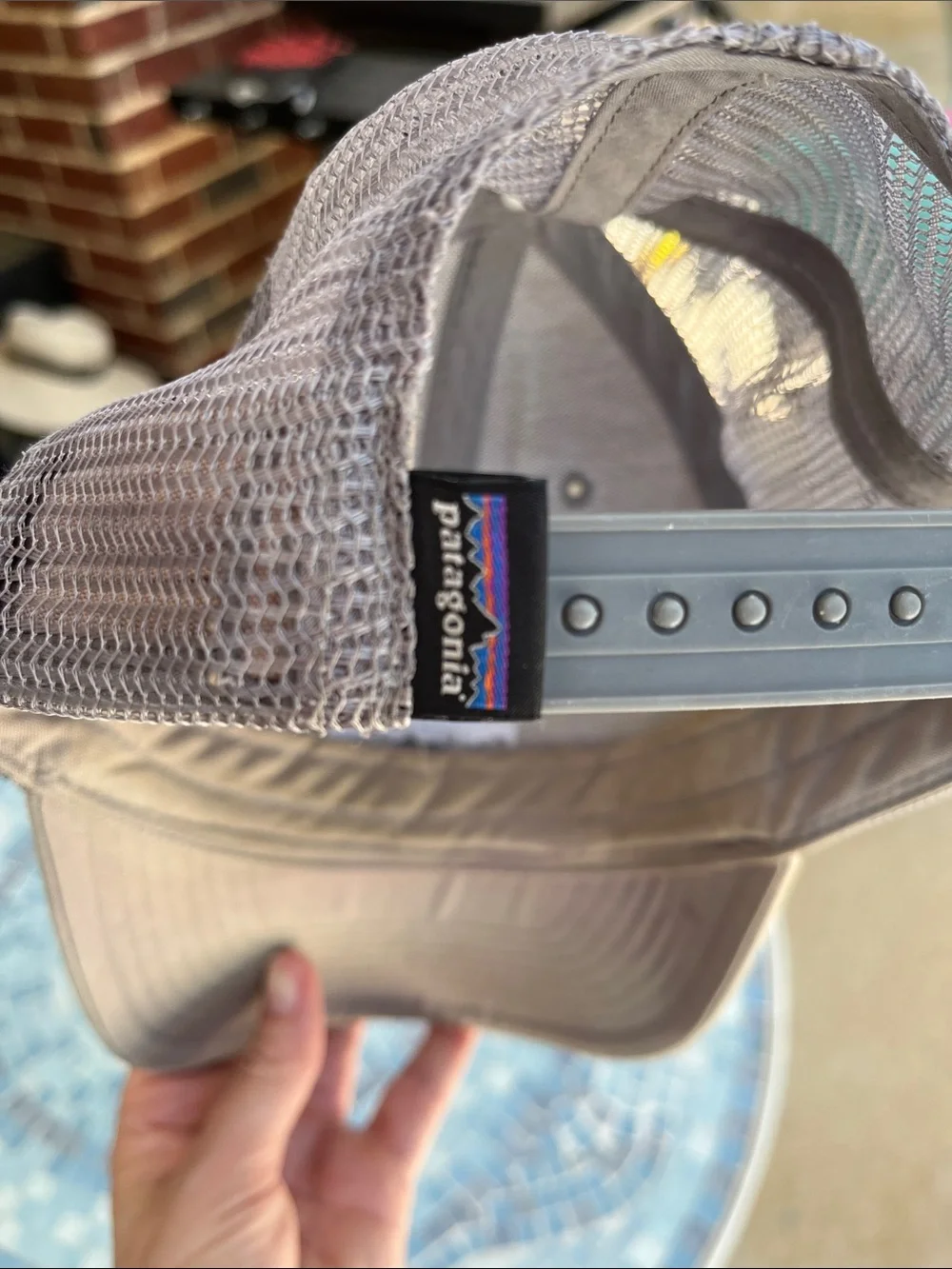 Patagonia Trucker Hat‎ Snapback Gray Mesh Cap Embroidered Logo 1973